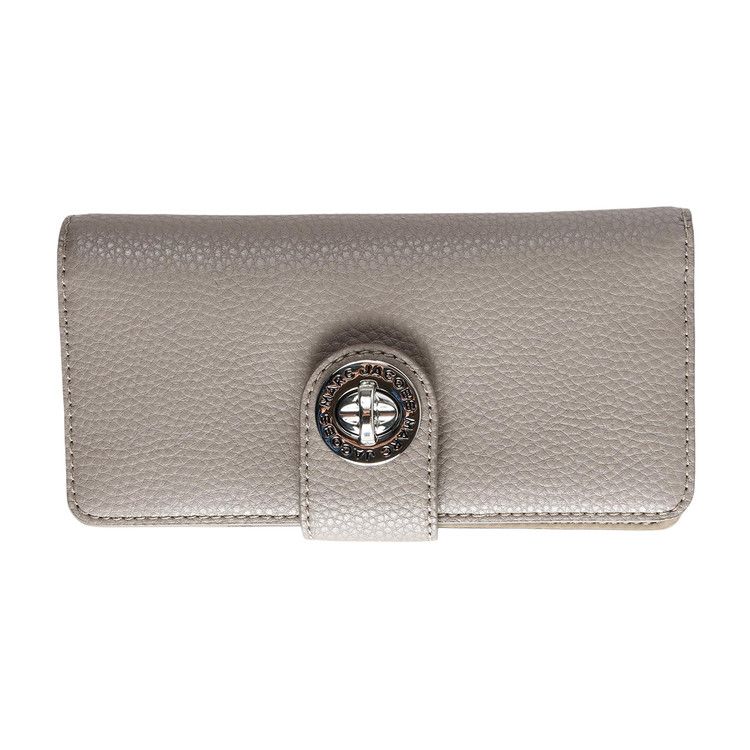 Marc Jacobs Signet Turnlock Slim Wallet 'Concrete'