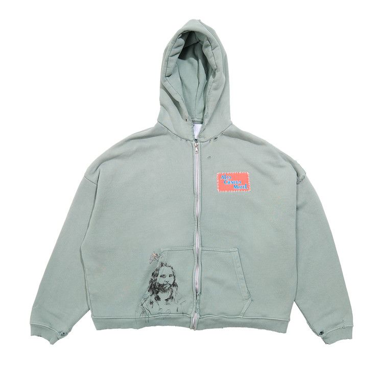 Paly Hollywood Alta Cienega Zip Hooded Sweatshirt 'Green'