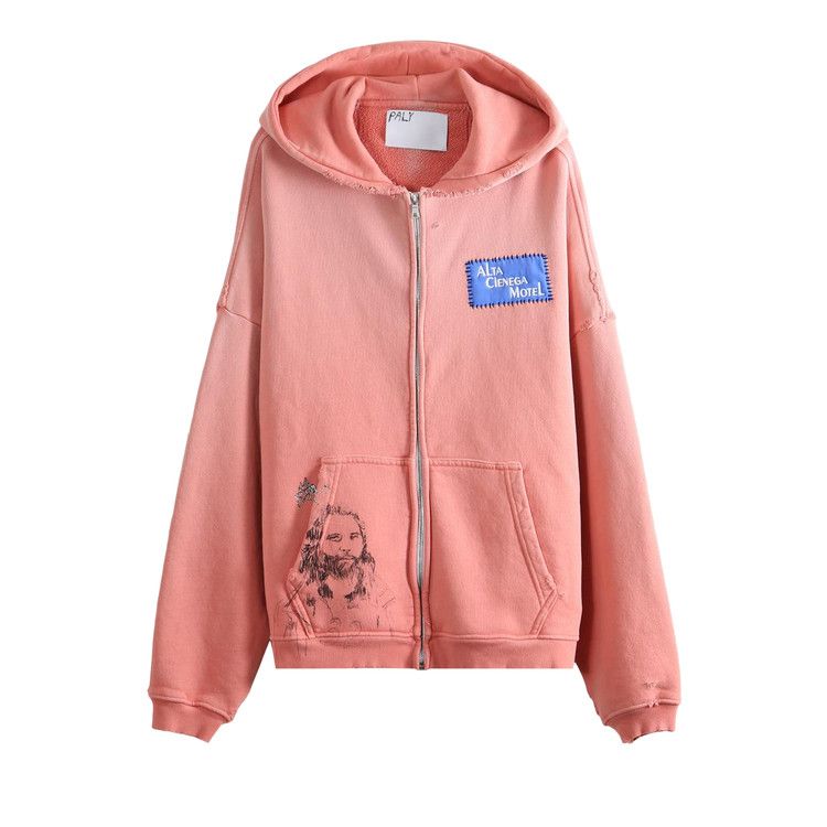 Paly Hollywood Alta Cienega Zip Hoodie 'Peach'