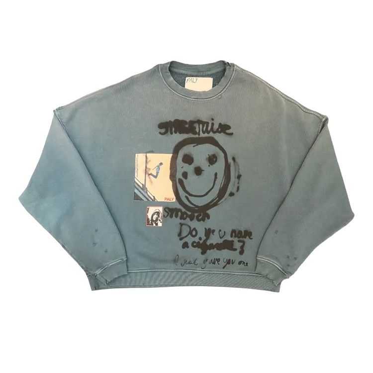Paly Hollywood Streetwise Airbrush Crew Neck 'Teal'