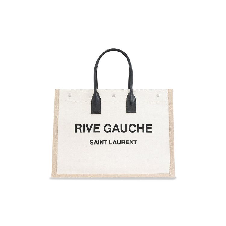 Saint Laurent Rive Gauche Lino Legend Large Tote Bag 'Natural'