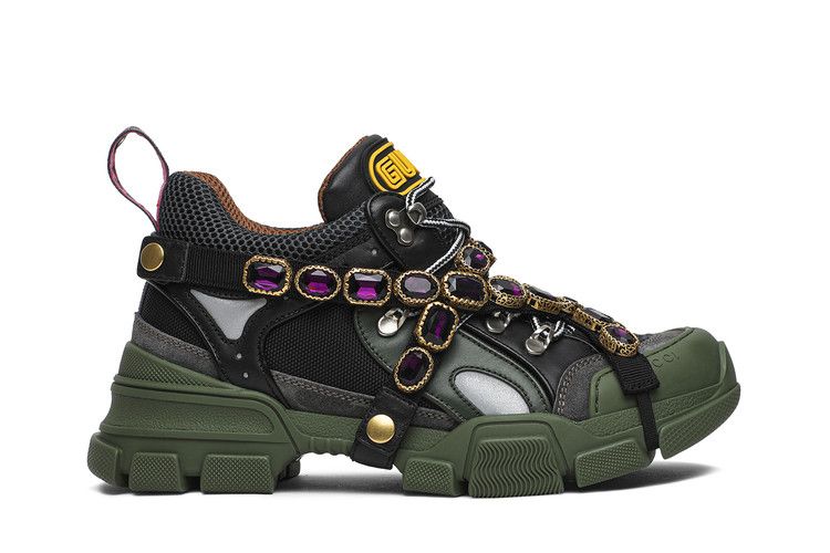 Gucci Wmns Flashtrek Crystals 'Green'
