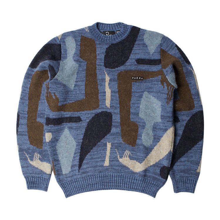 Parra Detached Knitting Pullover 'Blue'