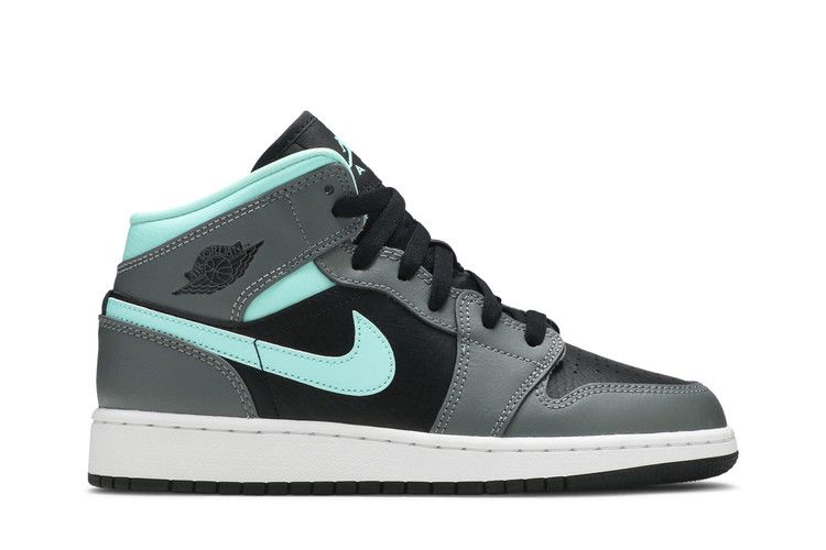 Air Jordan 1 Mid GS 'Grey Aqua'