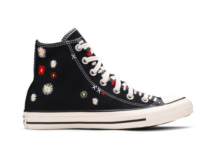 Converse Wmns Chuck Taylor All Star High 'Daisy Embroidery - Black'