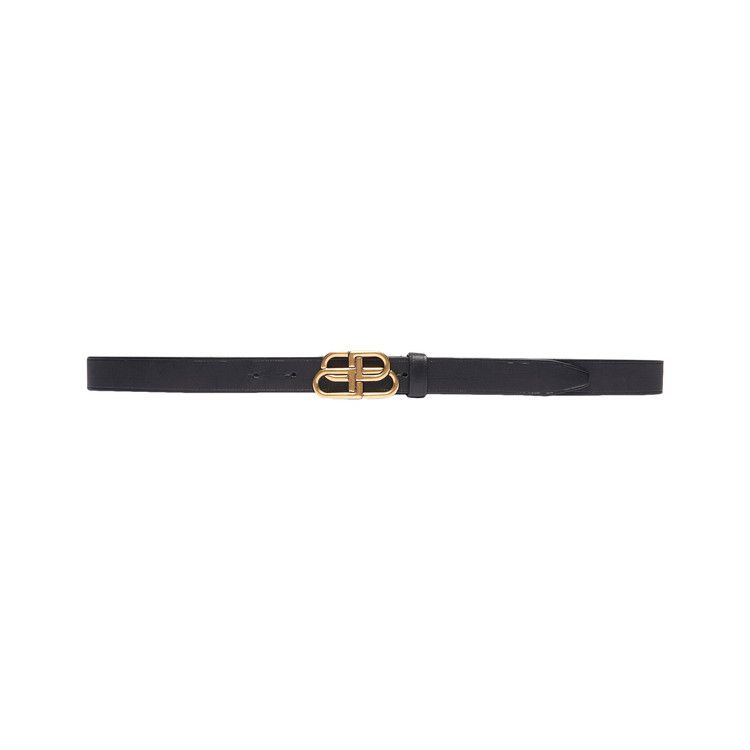 Balenciaga BB Thin Belt 'Black'