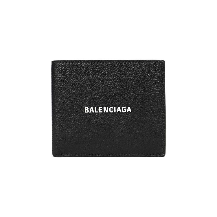 Balenciaga Logo Bifold Wallet 'Black/L White'