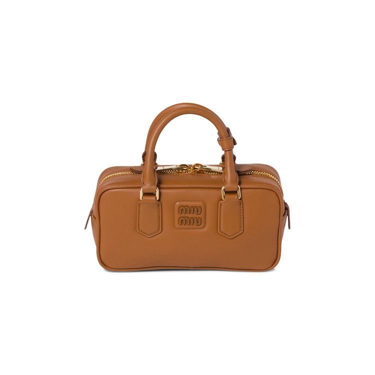 Miu Miu Arcadie Leather Bag 'Cognac'