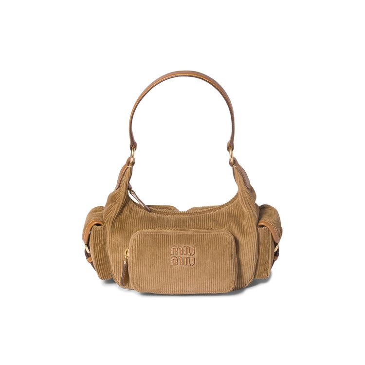 Miu Miu Corduroy Pocket Bag 'Cinnamon'