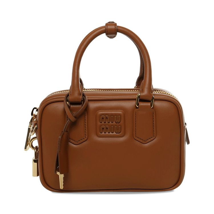 Miu Miu Patch Borsa Shopping 'Cognac'