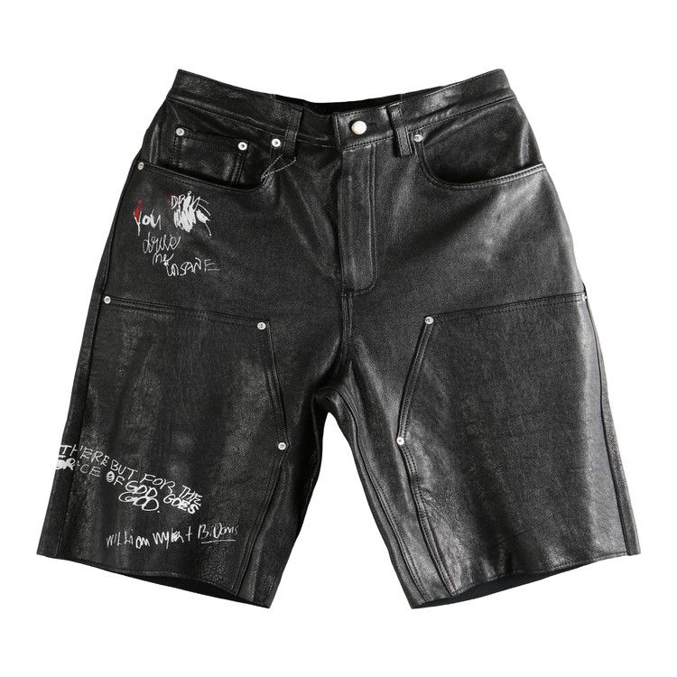 Paly Hollywood Holy Mountain Painted Leather Double Knee Short 'Black'