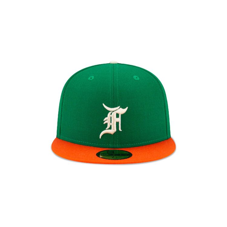 Fear of God Essentials x New Era 59Fifty Fitted Cap 'Kelly Green/Orange'