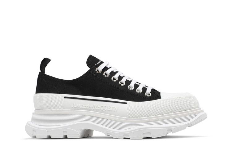 Alexander McQueen Tread Slick Lace Up 'Black White'
