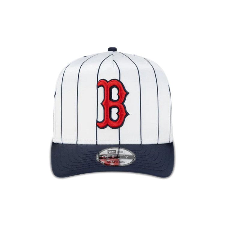 New Era Boston Red Sox Satin Pinstripe Snapback 'White'