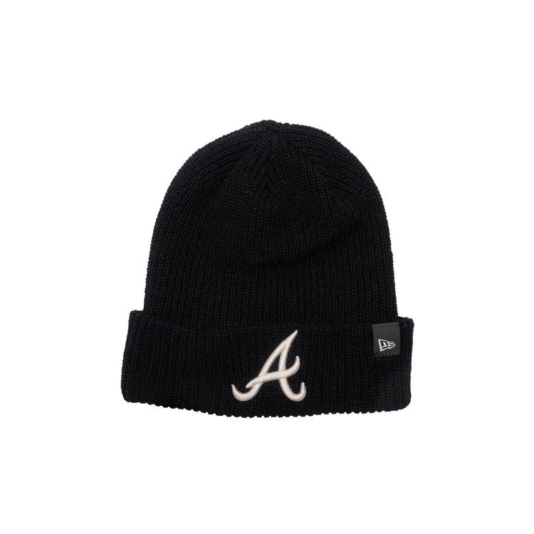 New Era Atlanta Braves Cashmere Knit Beanie 'Black'