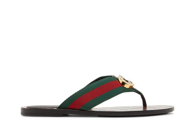 Gucci Wmns GG Web Sandal 'Black Green Red'