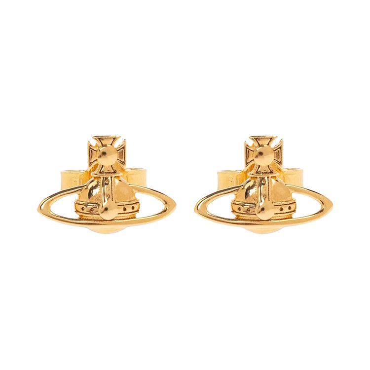 Vivienne Westwood Leodaria Earrings 'Gold/Black Patina'