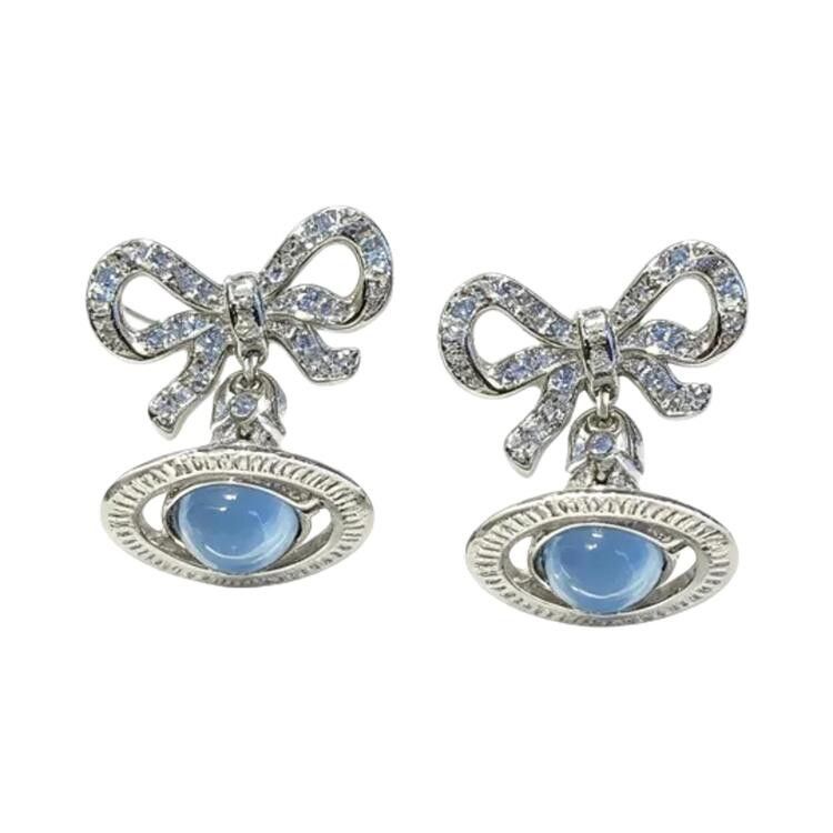 Vivienne Westwood Octavie Earrings 'Platinum/Blue/Aqua'
