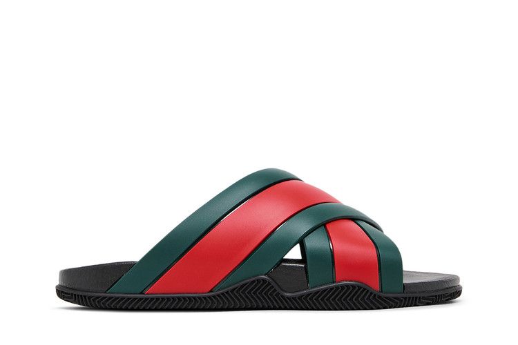 Gucci Wmns Slide Web Stripe 'Black'