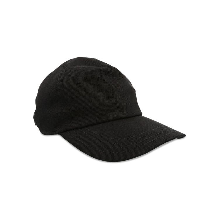 Alexander McQueen Oversized Embroidered Baseball Cap 'Black Ivory'