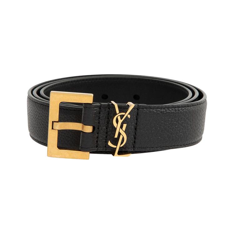 Saint Laurent Cassandre Belt 'Black'