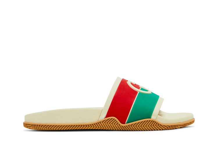 Gucci Wmns Slide 'Interlocking G - White Red Green'