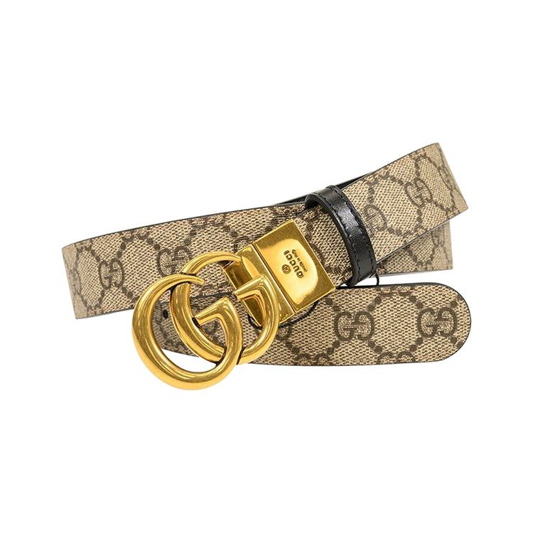 Gucci GG Marmont Reversible Belt 'Beige/Ebony/Nero'