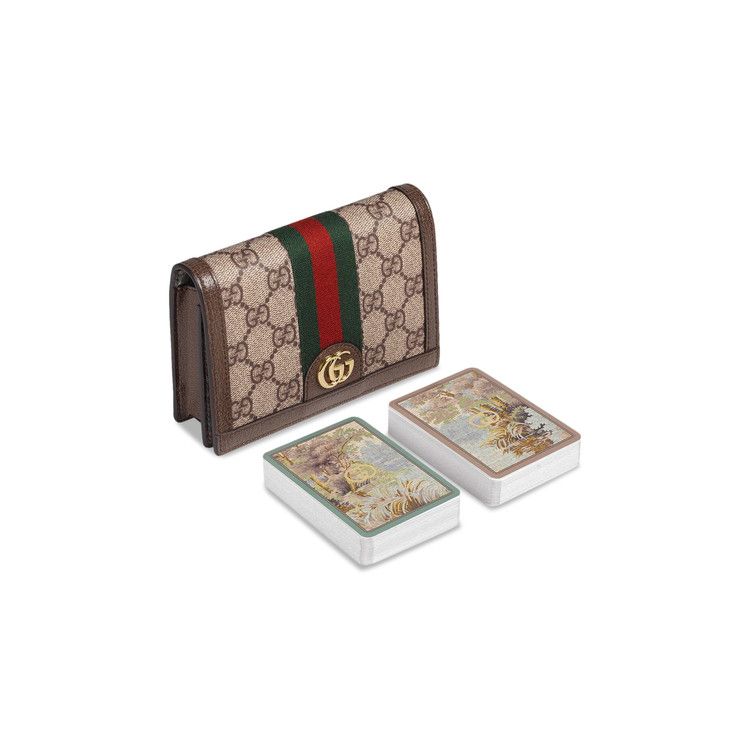 Gucci Double Playing Card Set With Double G 'Beige/Ebony'
