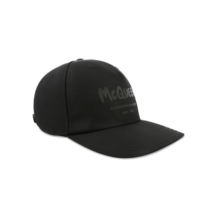 Alexander McQueen Graffiti Baseball Cap 'Black'