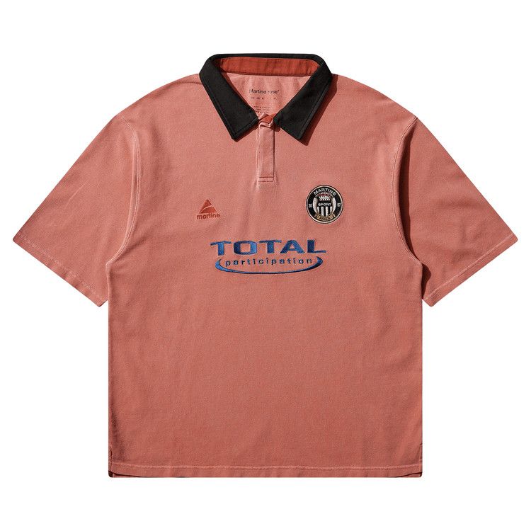 Martine Rose Oversized Short-Sleeve Polo 'Pink Washed'