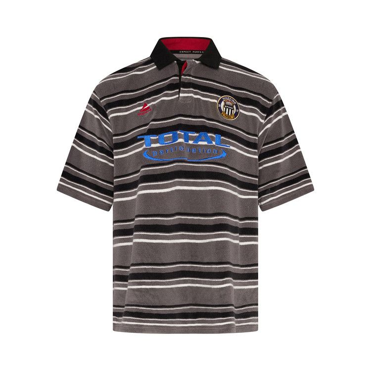 Martine Rose Oversized Short-Sleeve Polo 'Grey/Black Stripe'