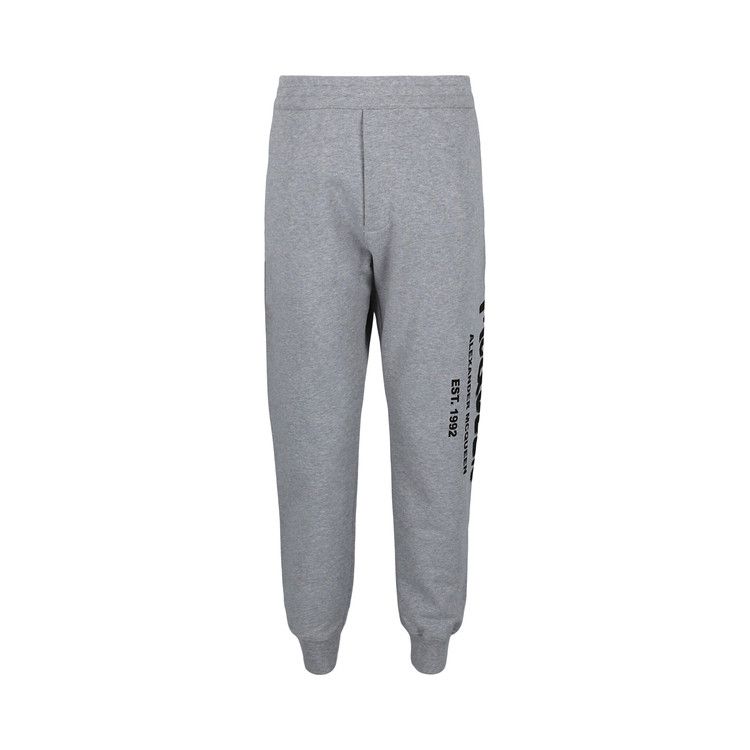 Alexander McQueen Graffiti Logo Sweatpants 'Grey Black'