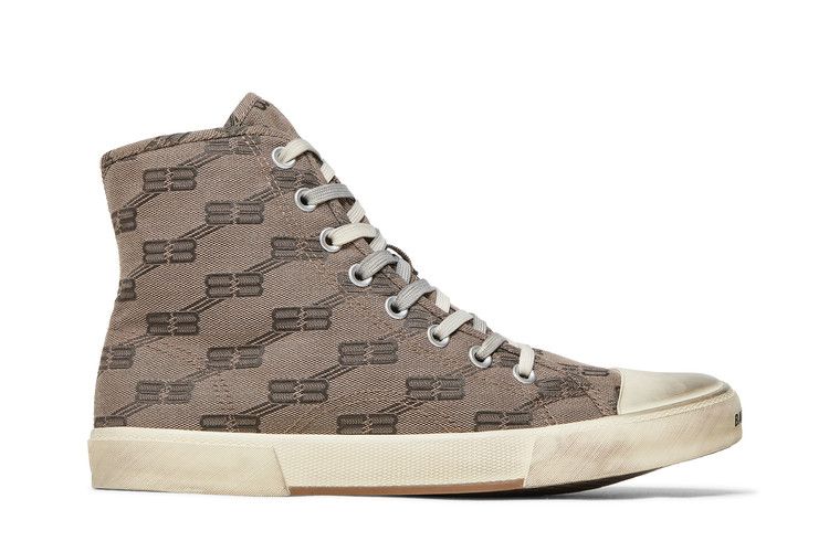 Balenciaga Paris High 'BB Monogram - Dark Mink Grey'