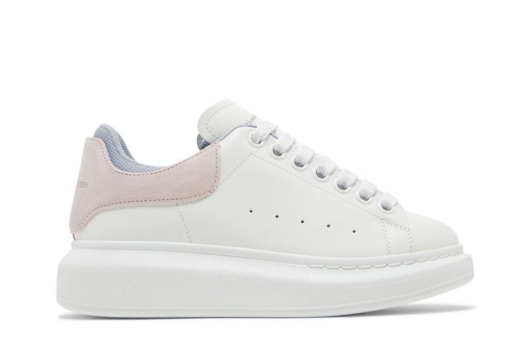 Alexander McQueen Wmns Oversized Sneaker 'Double Heel Tab - White Pastel Pink'