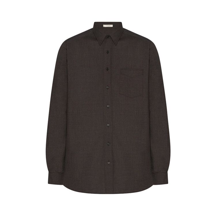 The Row Kardiff Shirt 'Dark Brown'