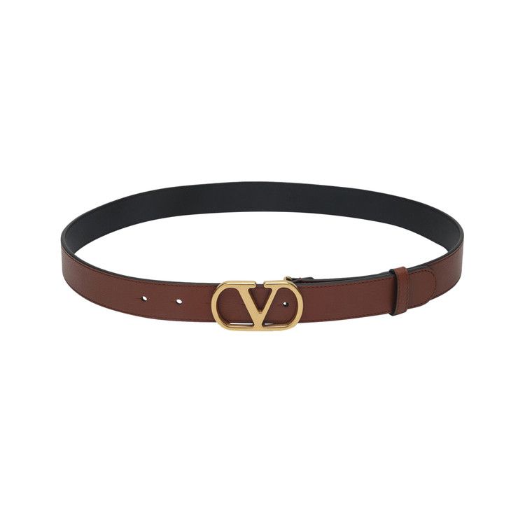 Valentino Vlogo Signature Belt 'Deep Caramel'