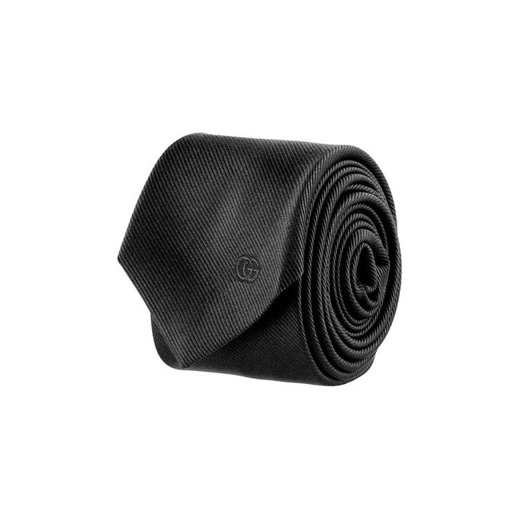 Gucci Double G Silk Jacquard Tie 'Black'
