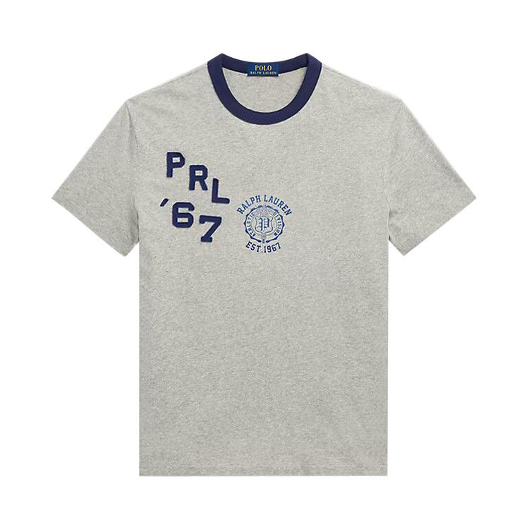 Polo Ralph Lauren Short-Sleeve Uneven Knit Jersey 'Salt/Pepper Heather'
