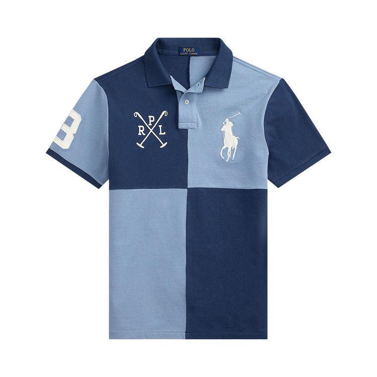 Polo Ralph Lauren Short-Sleeve Basic Mesh Novelty Big Pony Polo 'Rustic Navy/Channel Blue'