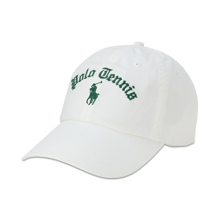 Polo Ralph Lauren Cotton Twill Polo Tennis Sport Cap 'Paper White'