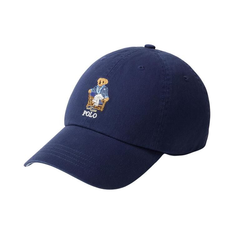 Polo Ralph Lauren Cotton Twill Novelty Newport Bear Sport Cap 'Newport Navy'