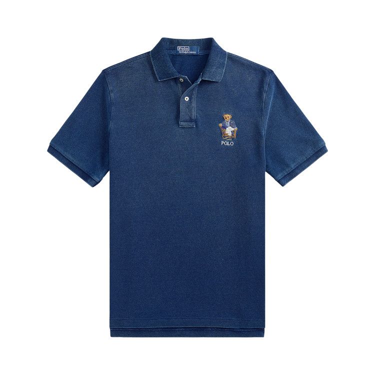 Polo Ralph Lauren Original Label Short-Sleeve Mesh Novelty Newport Bear Polo 'Newport Bear- Med Indigo'