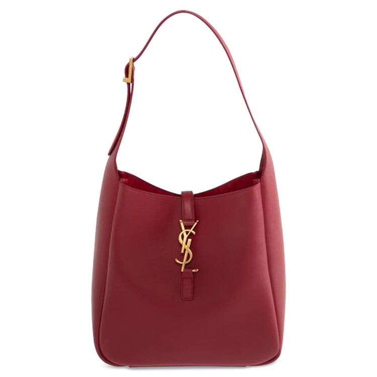 Saint Laurent Le 5 À 7 Supple Shoulder Bag 'Cherry Jam'