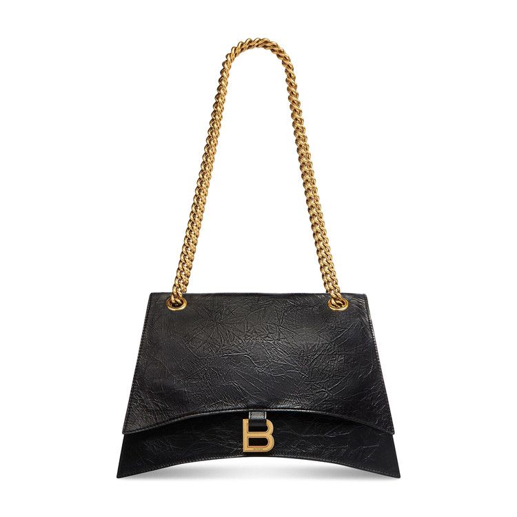 Balenciaga Medium Crush Chain Bag 'Black'