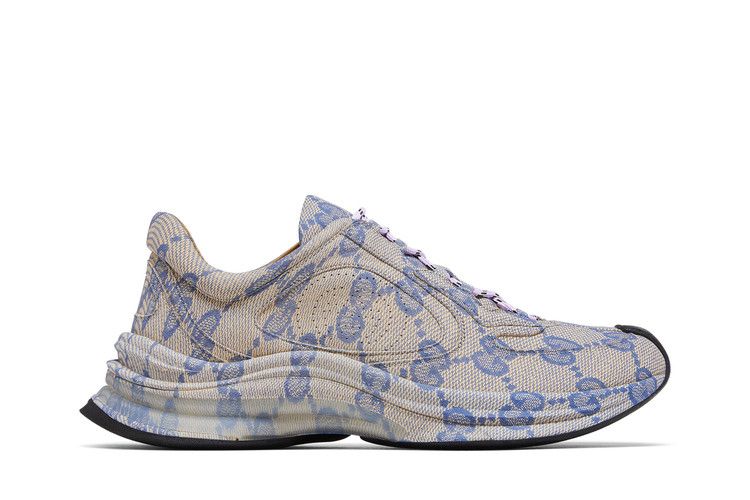 Gucci Wmns Run Sneaker 'Beige Blue Monogram'