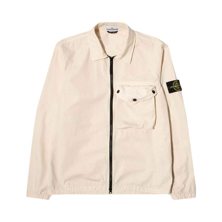 Stone Island Patch Overshirt 'Ivory'