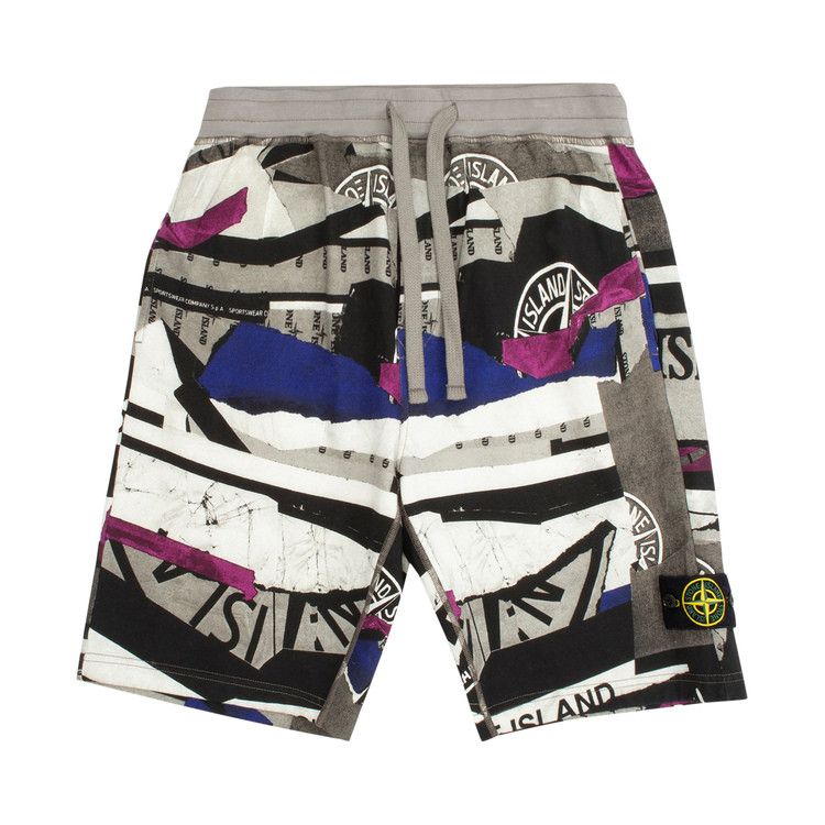 Stone Island Fleece Shorts 'Periwinkle'