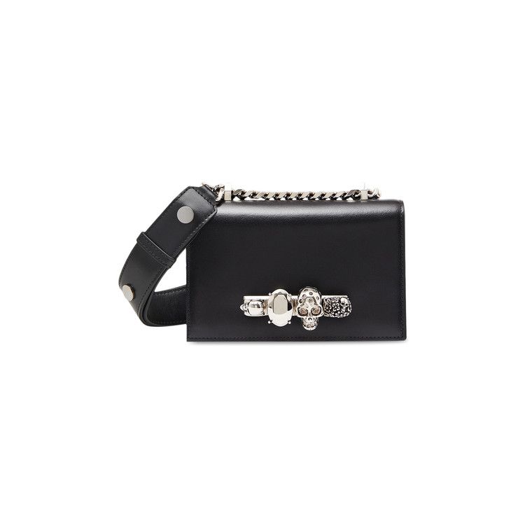 Alexander McQueen The Biker Mini Jewelled Satchel 'Black'