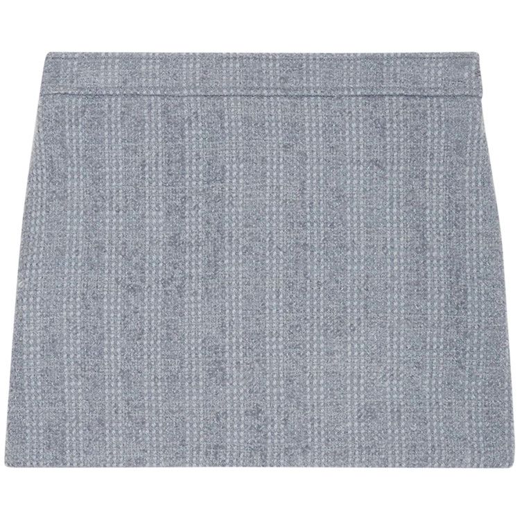 Gucci Wool Tweed Mini Skirt 'Blue Stone'