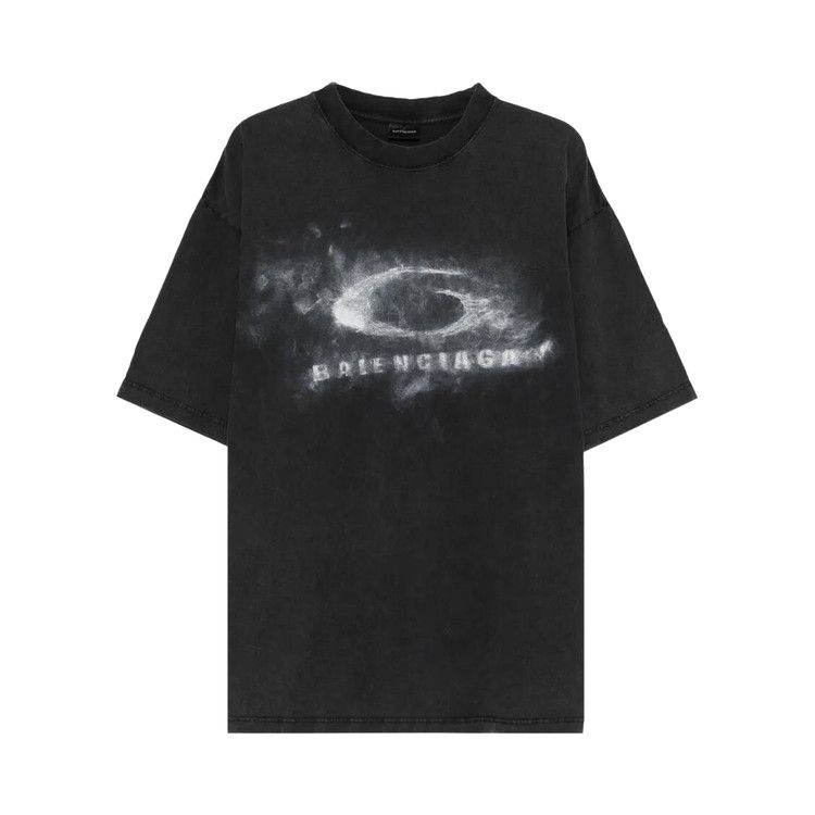 Balenciaga Medium Fit T-Shirt 'Washed Black/White'